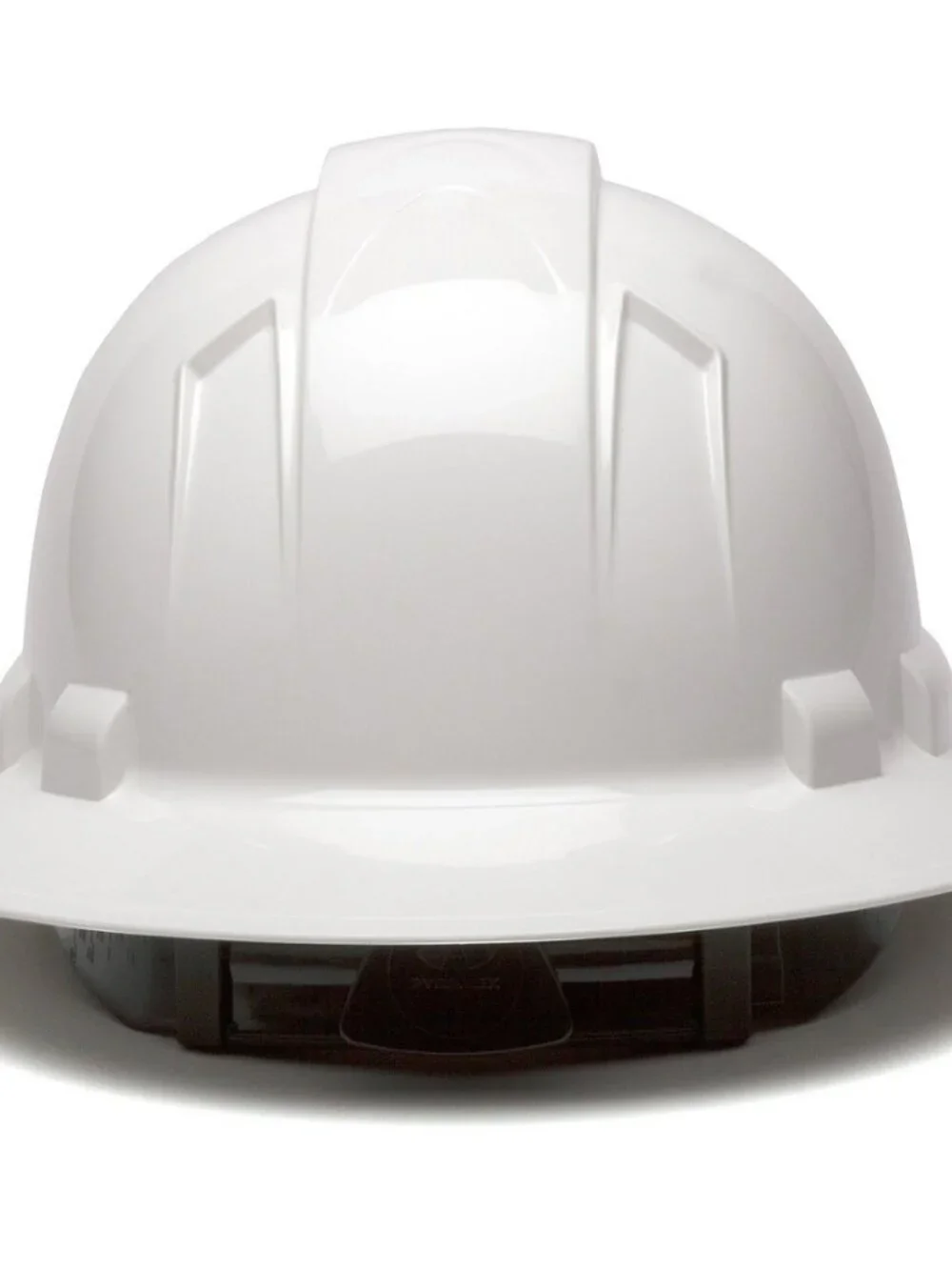 Ridgeline Full Brim Hard Hat - 4-Point Ratchet Suspension - White